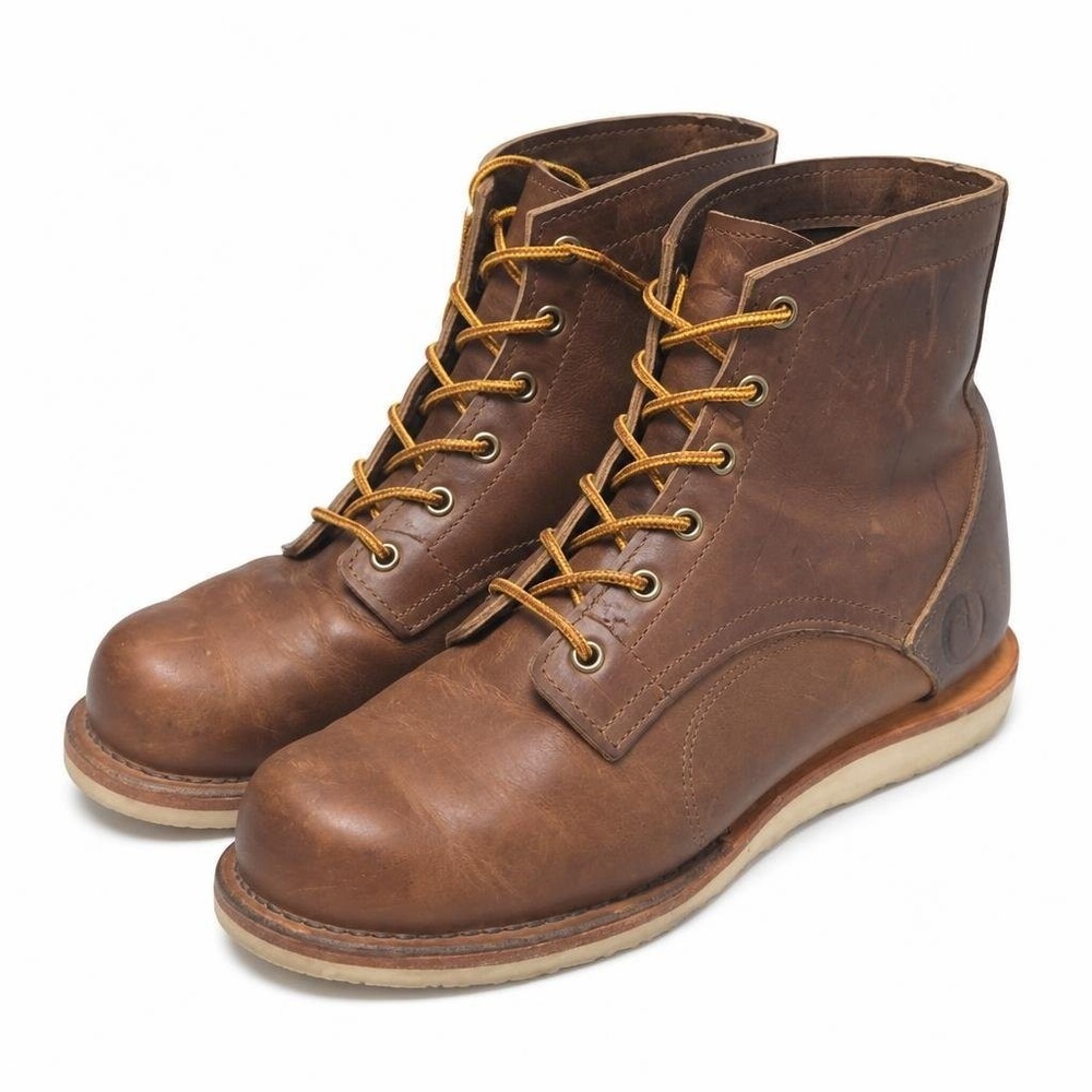 Origin Maine Coronado Brown Leather Boots Mens Vibram Workwear Heritage Chore